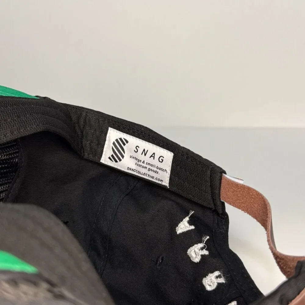 SNAG We Deliver So You Can Rope Hat Black Strapback Arrive Cap NWT